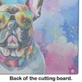 thumbnail image 5 of French Bulldog Hippie Dawg Glass Cutting Board Large 12 in x 15 in, 5 of 5