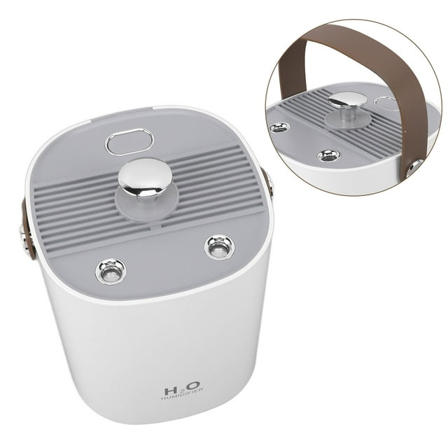 Humidificador Pequeño Portátil, 1,2L Humidificador De Doble Pulverización Con Luz Nocturna, Mesa De Gran Capacidad USB, Humidificador De Aire Fresco, Humidificador Esencial,
