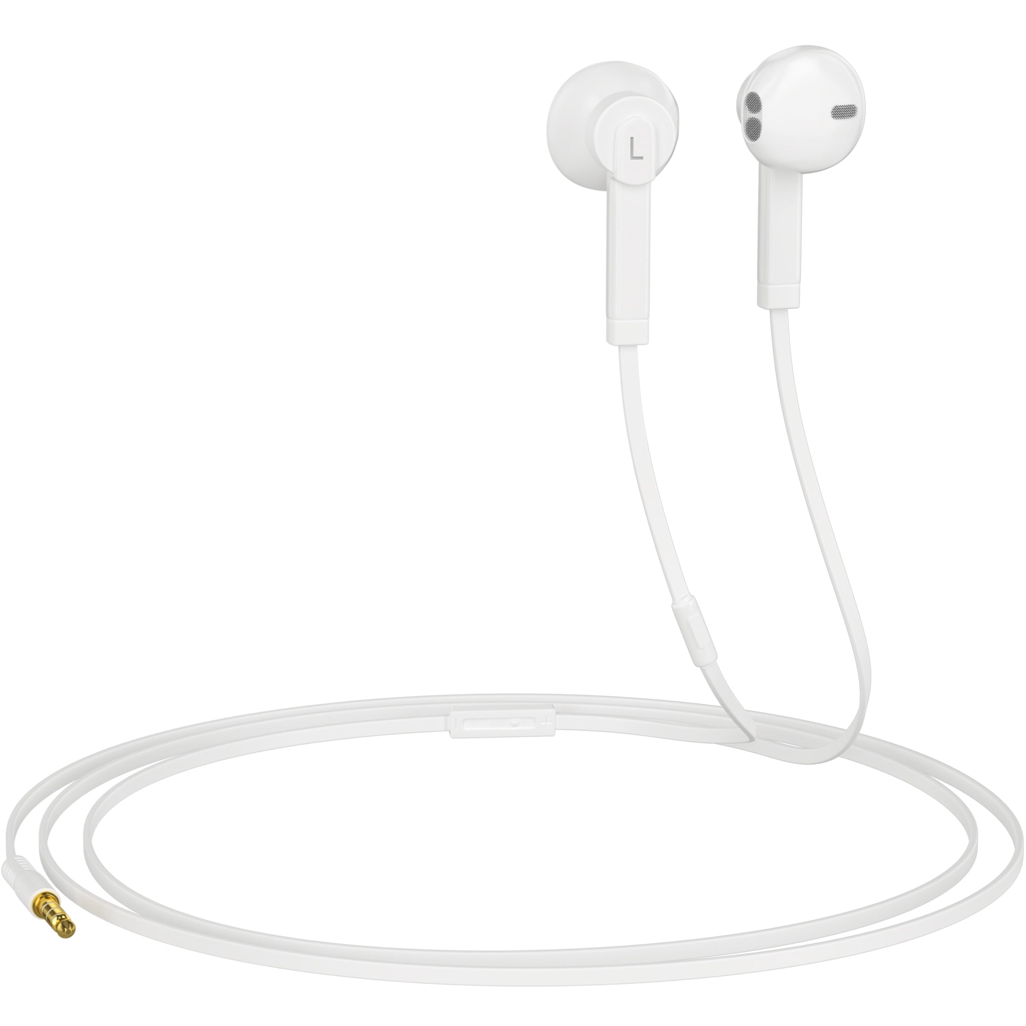Headphones with Microphone Certified in-Ear Headphone 3.5mm Noise Isolating Earphones Headset for iPhone iPad iPod Laptop Tablet Samsung Android LG HTC Smartphones (White) 1-Pack