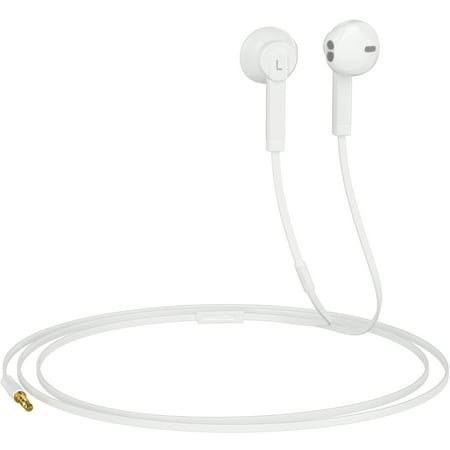 Headphones with Microphone Certified in-Ear Headphone 3.5mm Noise Isolating Earphones Headset for iPhone iPad iPod Laptop Tablet Samsung Android LG HTC Smartphones (White) 1-Pack