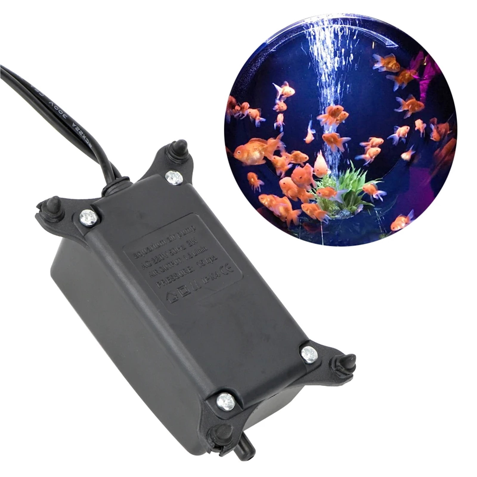 Energy-Saving Aquarium Oxygen Pump - Noiseless Fish Tank Air Pump with