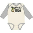 thumbnail image 3 of Inktastic Grandad's Fishing Buddy Boys Long Sleeve Baby Bodysuit, 3 of 5