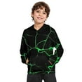 thumbnail image 2 of Byoo Toddler Boy Hoodie Fluorescent Lines Graphic Hooded Pullover Cool Shirt Casual Comfortable Soft Sweatshirt, 2 of 5