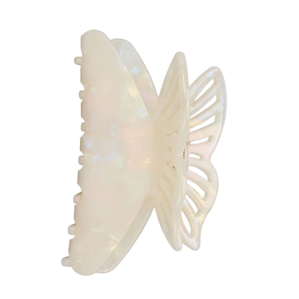 Pinzas para el pelo Pinzas para el Pinza de garra para el pelo de mariposa, elegante pinza para el pelo, accesorios para el cabello duraderos, simples para peinar el cabello LHCER NONE