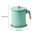 thumbnail image 2 of Grease Household Mesh Oil Filter Tank with Lid Large Capacity Grease Container Oil Storage Pot, 2 of 8