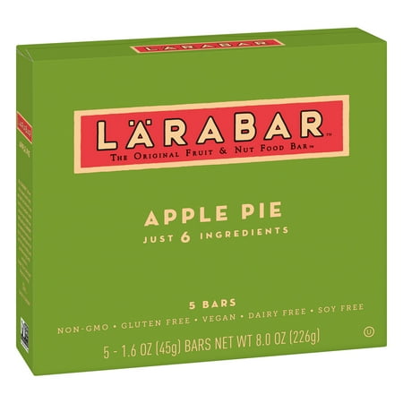Larabar Gluten Free Bar, Apple Pie, 1.6 oz Bars (5 Count)