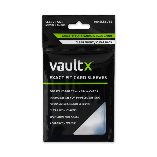 Fundas para cartas Vault X Exact Fit Soft, 100 unidades