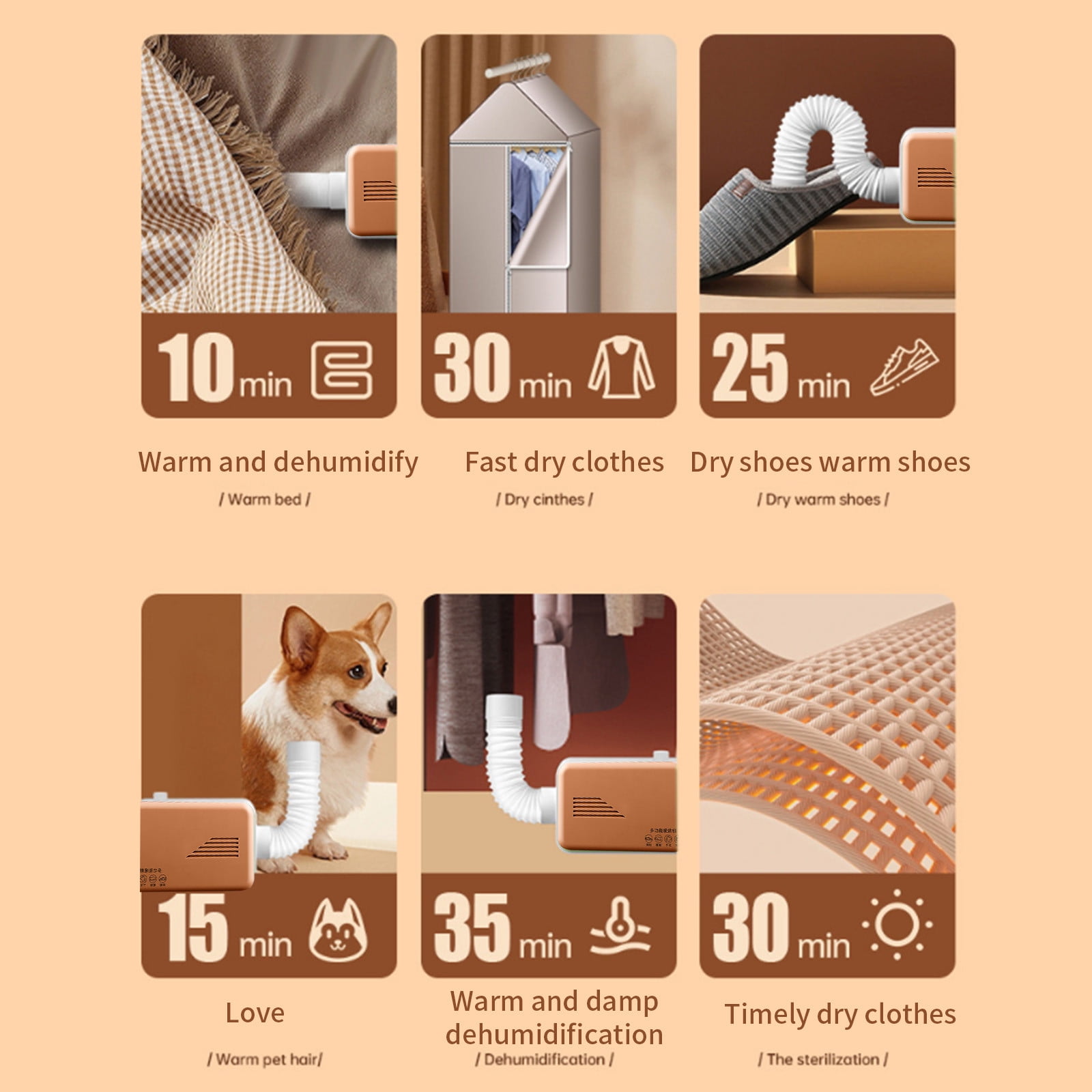Matoen Portable Clothes Dryer, 600W Small Electric Laundry Dryer, Mini Drying Machine, Suitable for Apartment ,RV, Travel, Home