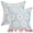 Blue, variant on Unique Bargains Velvet Daisy Embroidery Pillow Covers Set of 2 Pink 18" x 18"