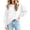 White, variant on Sorvello Sweatshirt For Women Crewneck Fleece Pullover Sweatshirts No Hood Oversized Long Sleeve Tops Casual Comfy Fall Clothes Black L