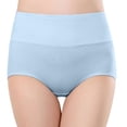 thumbnail image 1 of Ropa interior de cintura alta para mujer, bragas transpirables, suaves y elásticas con control de abdomen y cobertura total., 1 of 8