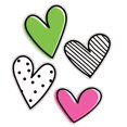 thumbnail image 1 of CARSON DELLOSA Éducation (3 PK) JUMBO DOODLE Coeurs Coupés, 1 of 1