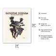 thumbnail image 2 of Katherine Dunham - Black Dancer Choreographer - Vintage Dance Poster by Paul Colin c.1947 - Fine Art Rolled Canvas Print 20in x 26in, 2 of 4