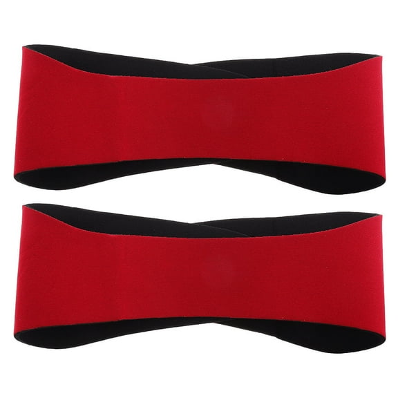 OUNONA  Swimming Headband Multi Chlorine Rubber Elastic Fit for Water Sports 2Pcs
