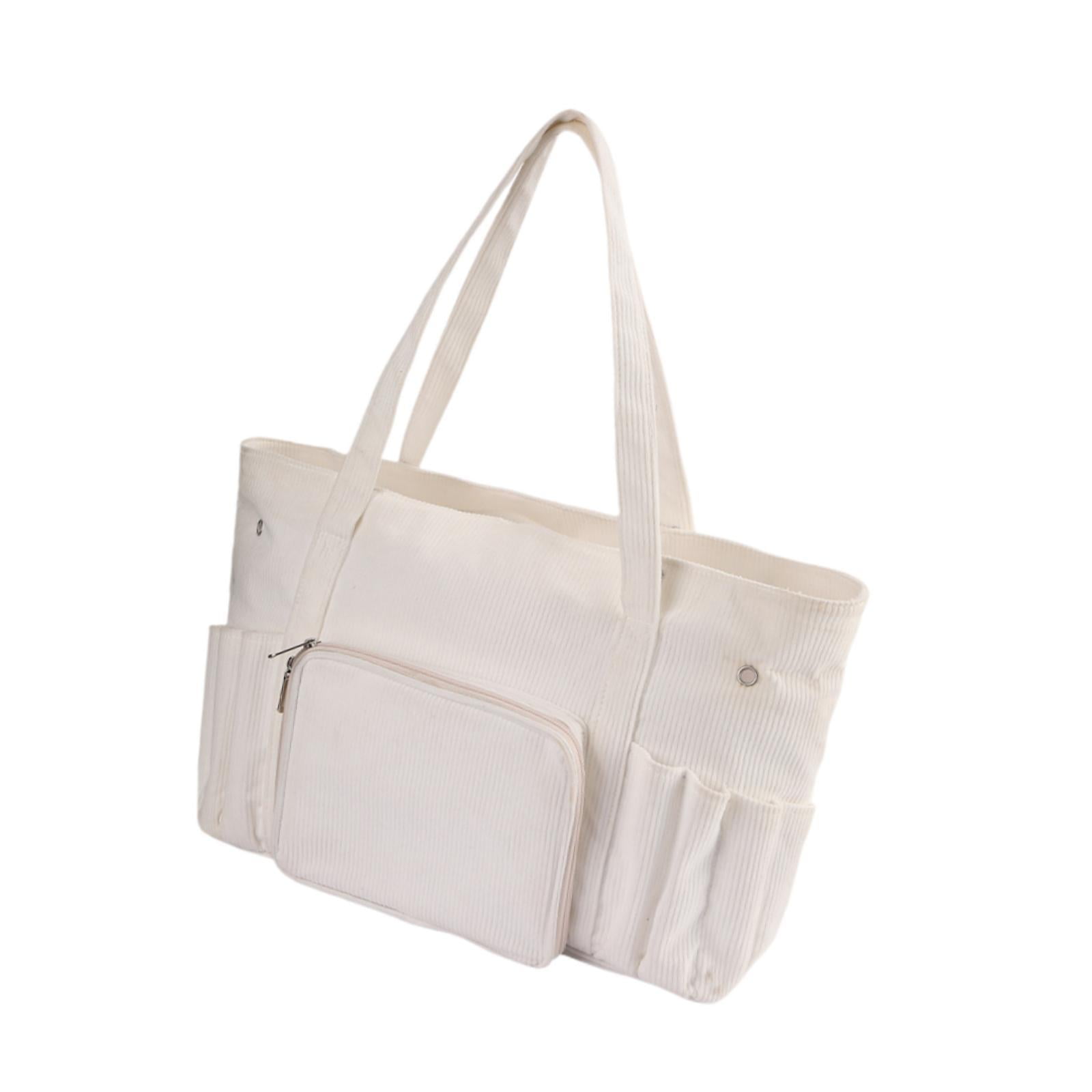 Wxqbjtam Yarn Storage Bag Multiuse Crochet Beginners Gift Zipper Closure Yarn Handbag for White