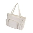 thumbnail image 4 of Bolsa de almacenamiento de hilo multiusos para principiantes de crochet, regalo con cierre de cremallera, bolso de mano para hilo Blanco, 4 of 9