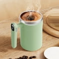 thumbnail image 4 of 1 Pc Self Stirring Coffee Mug with Temperature Display, Rechargeable Stirring Mug, Automatic Self Stirring Cup with Lid, for Coffee, Milk and Other Beverages, 4.84x3.43x5.79 Inch, Green, 4 of 4