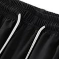 thumbnail image 4 of lmcalzta Mens Quick Dry Capri Pants Drawstring Elastic Waist Lightweight Breathable Sweatpants with Pockets, 4 of 6