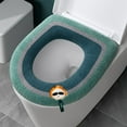 thumbnail image 1 of Xihbxyly Funda de Inodoro Gruesa, Diseño Suave y Lavable, Comodidad para Todo Tipo de Clima, Ajuste Completo para Formas O/V/U, Higiene y Fácil Mantenimiento, Calidez Invernal, Tamaño 30 X 30 Cm, 1 of 6
