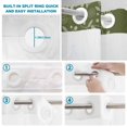 thumbnail image 4 of No Hook Shower Curtain, Japanese Shower Curtains for Bathroom with See Through Top Window, Green Rustic Retro Pastoral Floral Leaves Waterproof & Washable Bath Curtain Stand Up Stall 36"x72", 4 of 9
