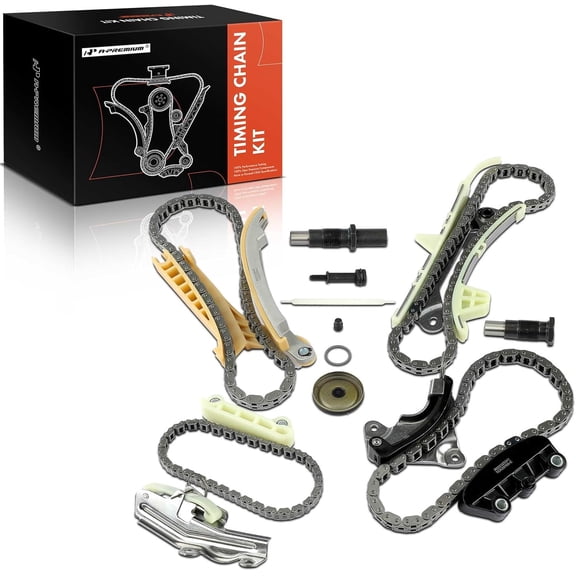 A-Premium Engine Timing Chain Kit W/Tensioner [fits SOHC, 6Cyl 4.0L] Compatible with Ford Explorer 97-10, Explorer Sport Trac, Mustang 05-10, Ranger & Mazda B4000 01-10 & Mercury Mountaineer 98-10
