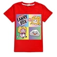 thumbnail image 2 of 2024 HOT Kawaii Boys camiseta de dibujos animados Lanky Box lindo estampado de manga corta niñas ropa de verano casual moda divertida algodón niños camisetas, 2 of 5