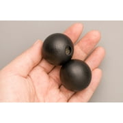BEADS DISCOUNTER INC Black Wood Beads Round 34mm Sold Per Pkg Of 6 Beads