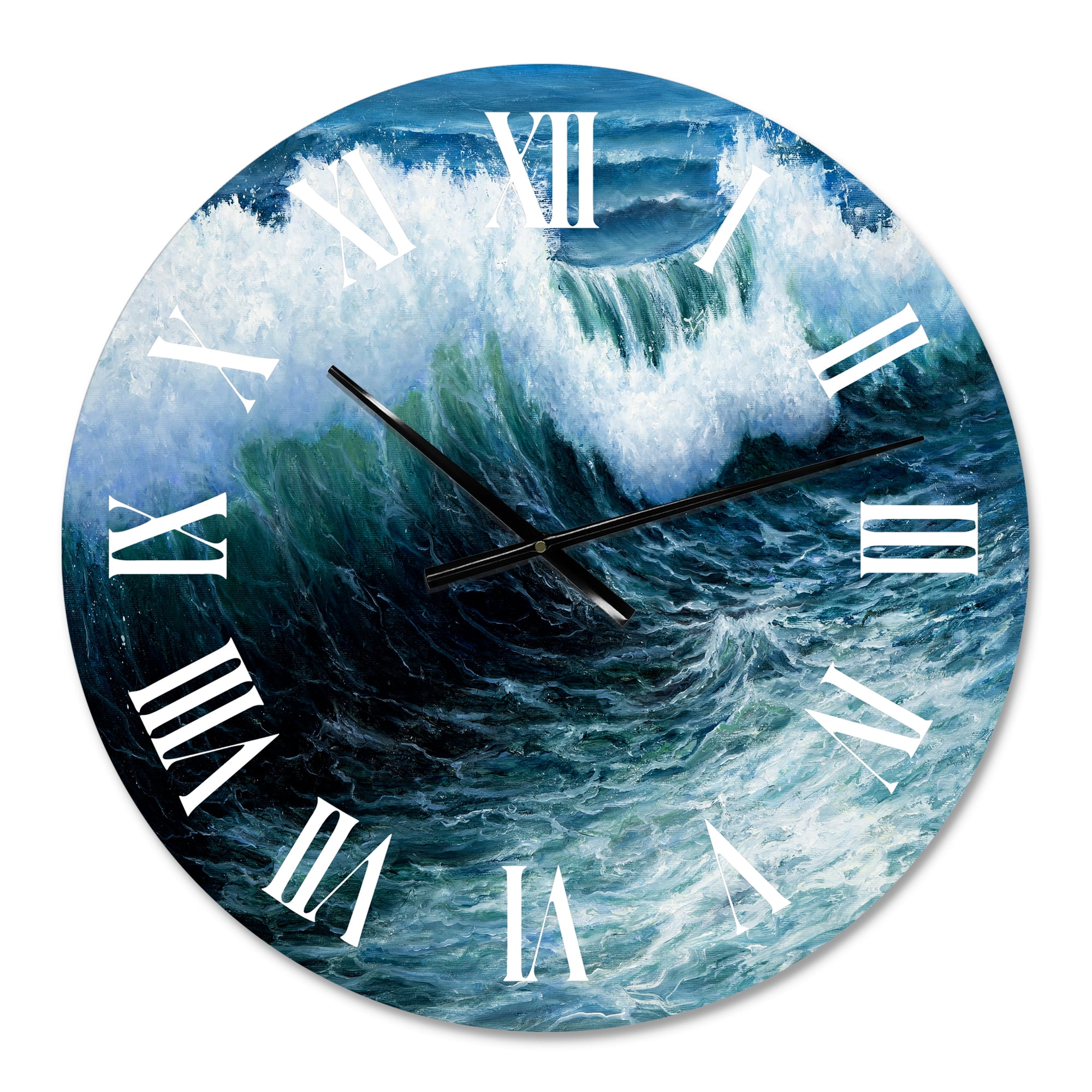 Designart 1 in Coastal Wall Clock