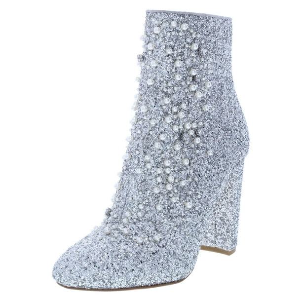 jessica simpson silver sparkly heels