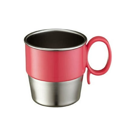 UPC: 0850587003976 | Innobaby Din Din Smart Stainless Steel Cup (9 oz) with Handle for Babies Toddlers and Kids. BPA free Pink …