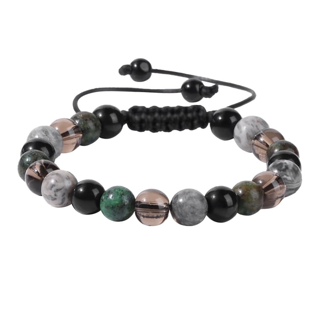 Piedra Natural Cuentas Tejido Pulsera Encanto Muñeca Brazalete Niñas Accesorios Regalos de Navidad