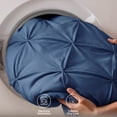 thumbnail image 6 of U by Bedsure Queen Comforter Set Navy, Bed in a Bag Queen Size Bedding, 7 Pieces Pinch Pleat All Season Comforter with Sheets, Pillowcases & Shams, 6 of 9