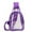 Purple, variant on TAZAG PVC chest bag shoulder bag transparent lightweight waterproof crossbody bag for men and women fashionable commuting leisure travel bag