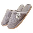 thumbnail image 5 of Vedolay Men's Slippers Indoor Outdoor Warm & Cozy House Shoes Winter Outdoor Shoes Grey,41, 5 of 5
