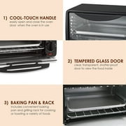 Elite Gourmet ETO236 New 2 Slice Toaster Oven with Timer