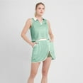 thumbnail image 4 of Women's Fanatics Mint Detroit Lions Studio Wellness V-Neck Tank Top, 4 of 5