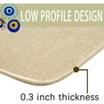 thumbnail image 6 of Evil Eye Doormat Psychedelic Evil Eye Welcome Mat Low-Profile Non-Slip Throw Rug for Porch Front Door Floor Indoor Outdoor Entrance Decor Burlap 17 X 30 Inch, 6 of 6