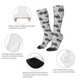 thumbnail image 6 of Balery Gray Tractor Fun Novelty Socks Men'S Women'S Crew Socks Funny Crazy Novelty Socks Quirky And Cool Socks, 6 of 9