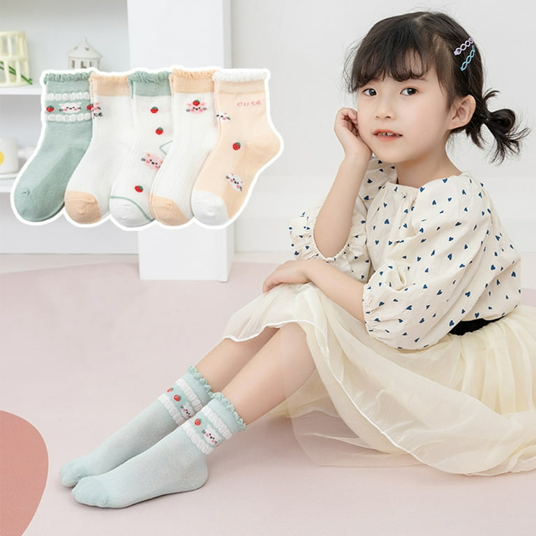 Dream Lifestyle 5Pairs Baby Non Slip Socks Toddler Socks With