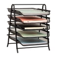 thumbnail image 4 of Mind Reader Desk Organizer with 5 Sliding Trays, Black, 4 of 7