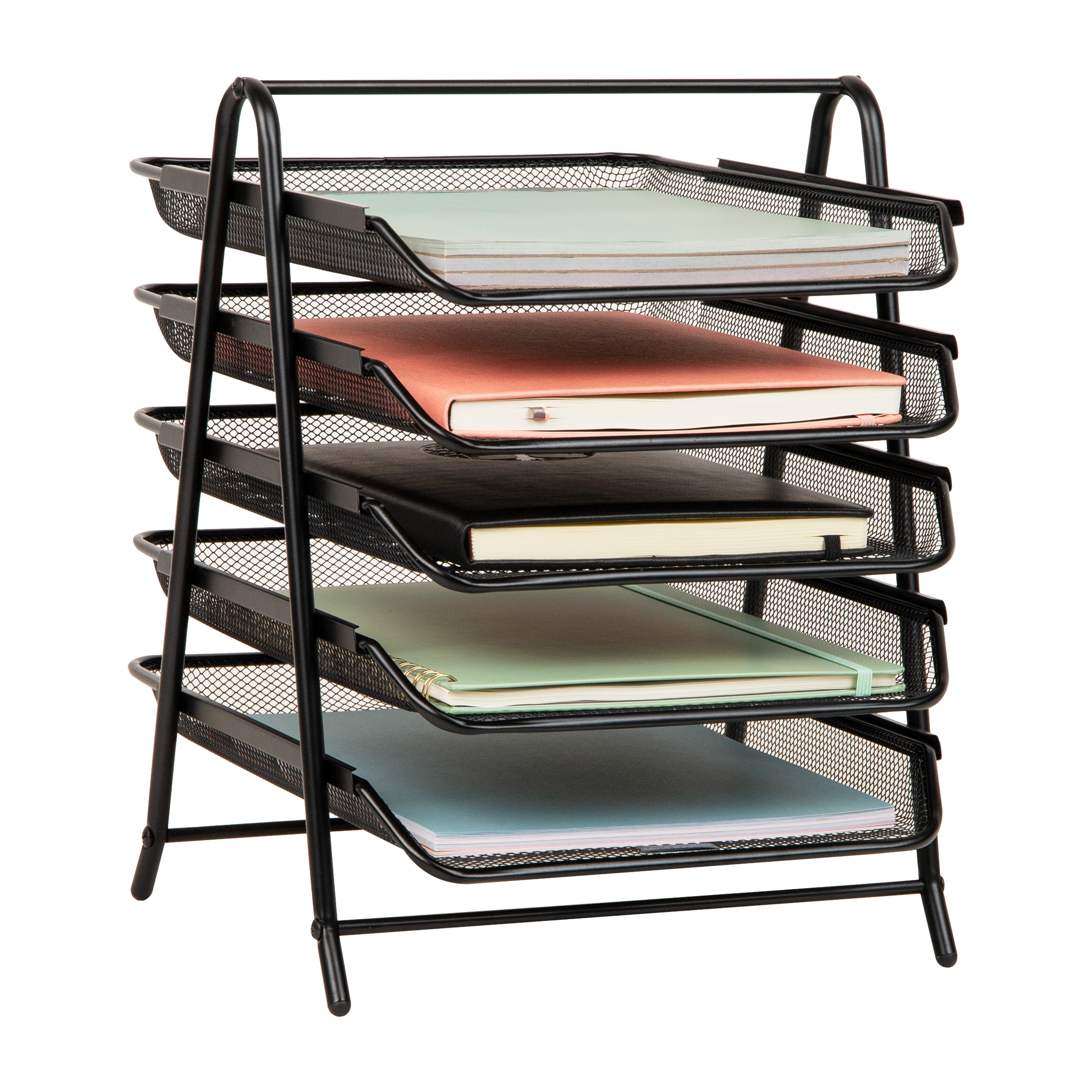 Mind Reader 5-Tier Mesh Paper Tray Organizer photo 4