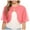 Pink, variant on Hpapadks Women's Cardigans Layered Elegant Chiffon Bolero Silk Quilted Thin Half Sleeve Solid Chic Beach Shawl Shrugs for Women Dresses