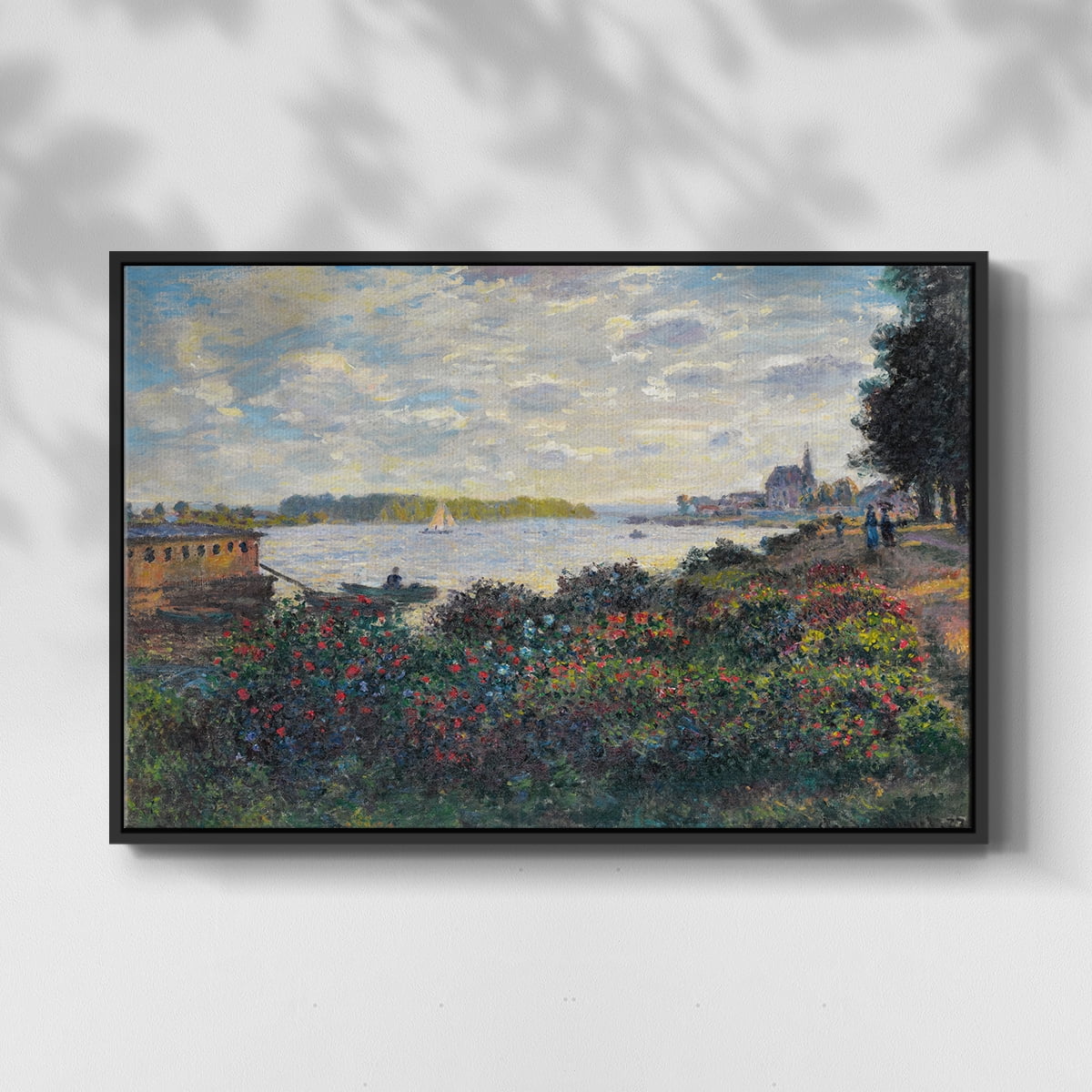 Vintage Landscape-CII By Wexford Home Framed in Black Wood Gallery Wrapped Canvas 17 in. x 25 in.