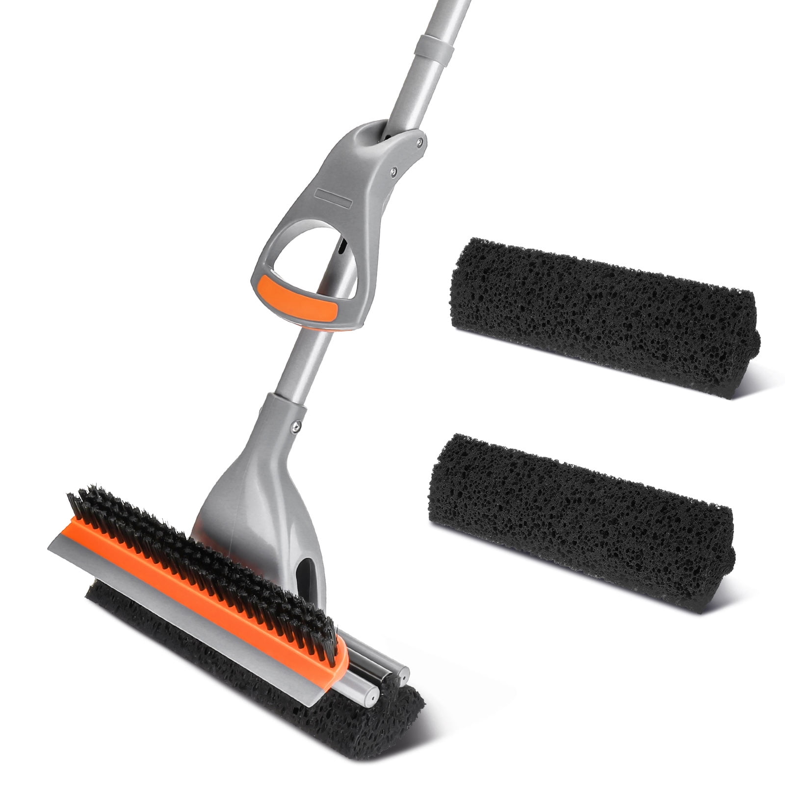 Details about   Magic Cellulose Sponge Floor Mop Bathroom Garage Cleaner W Squeegee and BrushB 