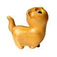 thumbnail image 2 of deevoka Cat Statue Wood Figurine Mini Artwork Gift Collection Kitty Sculpture Tabletop Ornament for Hallway Housewarming Desk Bedroom B, 2 of 9