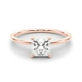 thumbnail image 4 of JewelMore 1 Carat to 3 Carat Solitaire Princess Lab Grown Diamond Graduated Engagement Ring for Women | 14K Gold | F-G Color, VS-SI Clarity | Luxury Collection | 30 Day Free Return, 4 of 17