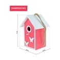 thumbnail image 4 of Clever Garden Decorative Hanging Birdhouse for Hummingbirds and Wild Birds, Red Butterfly, 4 of 6