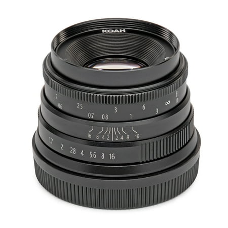 Image of Koah Artisans Series 35mm f/1.7 Manual Focus Lens for Canon EF (Black)