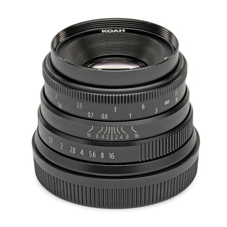 UPC: 0040962905975 | Koah Artisans Series 35mm f/1.7 Manual Focus Lens for Canon EF (Black)