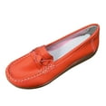 thumbnail image 1 of B91xZ Chaussures à Enfiler pour Femmes Mocassins à Plateforme & Chaussures Décontractées à Enfiler, Orange 7, 1 of 5